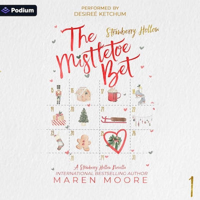 The Mistletoe Bet – omslag til lydbogen af Maren Moore