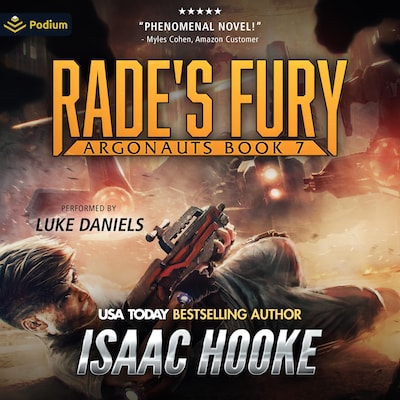 Rade's Fury – omslag til lydbogen af Isaac Hooke
