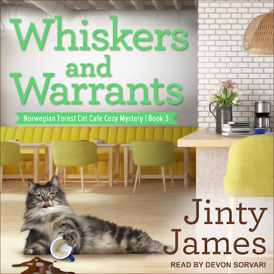 Whiskers and Warrants – omslag til lydbogen af Jinty James