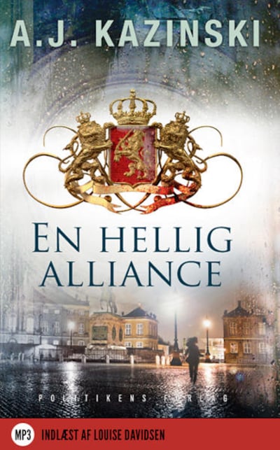 En hellig alliance – omslag til lydbogen af A.J. Kazinski
