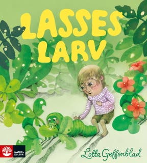 Lasses larv – omslag till ljudboken av Lotta Geffenblad