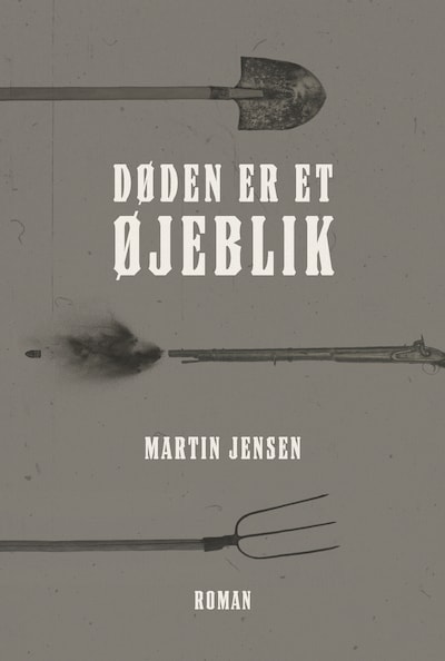 Døden er et øjeblik – omslag til lydbogen af Martin Jensen