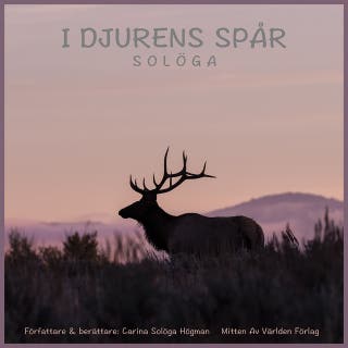 I djurens spår – omslag till ljudboken av Carina Solöga Högman