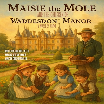 Maisie the Mole – omslag til lydbogen af AI Voice Christopher Allen