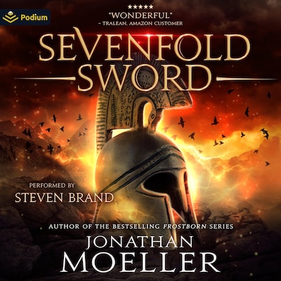 Sevenfold Sword – omslag til lydbogen af Jonathan Moeller