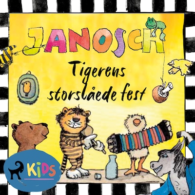 Tigerens storslåede fest – omslag til lydbogen af Janosch