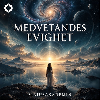 Medvetandets evighet – omslag till ljudboken av Siriusakademin