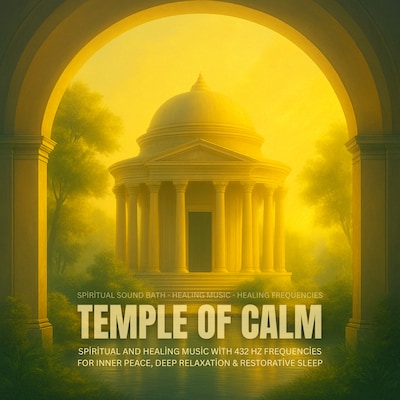 TEMPLE OF CALM - Spiritual Sound Bath - Healing Music - Healing Frequencies – omslag til lydbogen af Neowaves Healing Frequencies