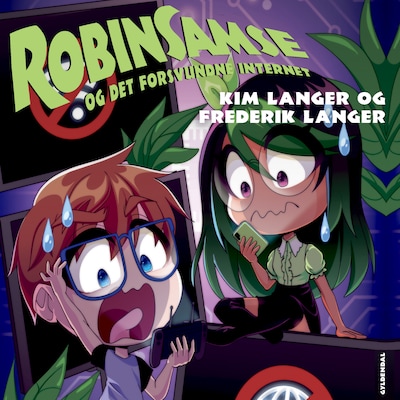 RobinSamse 9 - RobinSamse og det forsvundne internet – omslag til lydbogen af Kim Langer, Frederik Langer