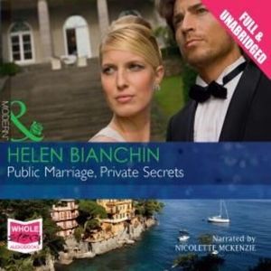 Public Marriage, Private Secrets – okładka audiobooka, autor Helen Bianchin