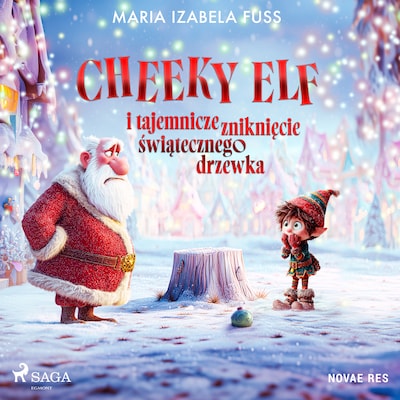 Cheeky Elf i tajemnicze zniknięcie świątecznego drzewka – okładka audiobooka, autor Maria Izabela Fuss