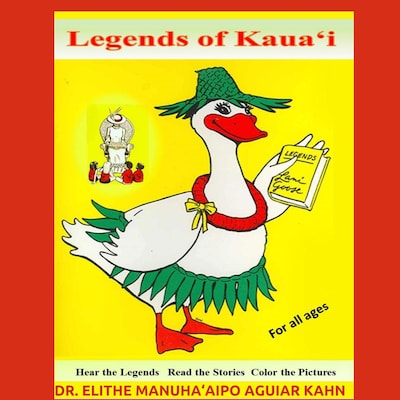 Legends of Kauai – omslag van het luisterboek van Elithe Kahn