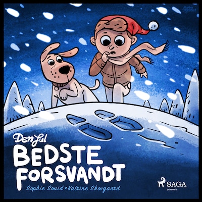 Den jul Bedste forsvandt – omslag til lydbogen af Sophie Souid, Katrine Skovgaard
