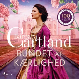 Bundet af kærlighed – omslag til lydbogen af Barbara Cartland