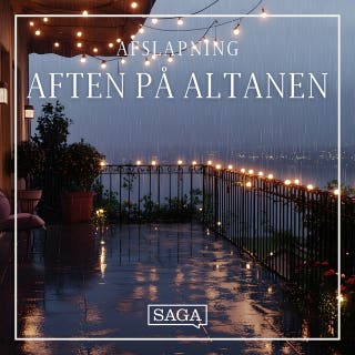 Aften på altanen – omslag til lydbogen af Rasmus Broe