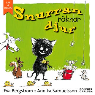 Snurran räknar djur – omslag till ljudboken av Annika Samuelsson,Eva Bergström