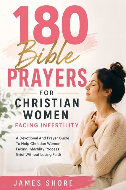 180 Bible Prayers for Christian Women Facing Infertility: A Devotional And Prayer Guide To Help Christian Women Facing Infertility Process Grief Without Losing Faith – omslag til lydbogen af James Shore