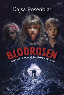 Blodrosen – omslag till ljudboken av Kajsa Rosenblad
