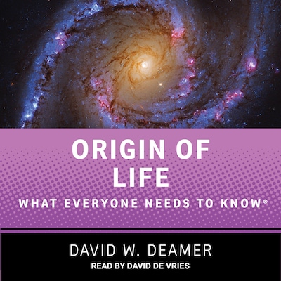 Origin of Life – omslag til lydbogen af David W. Deamer