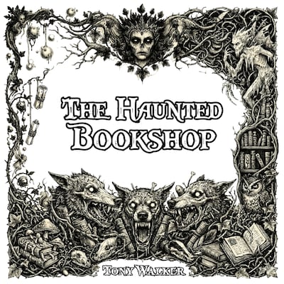 The Haunted Bookshop – omslag til lydbogen af Tony Walker