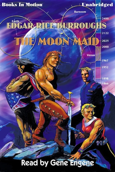 Moon Maid, The – omslag til lydbogen af Edgar Rice Burroughs