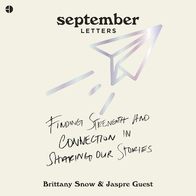 September Letters – omslag van het luisterboek van Brittany Snow, Jaspre Guest