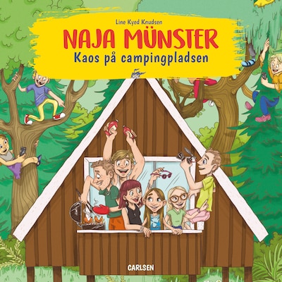 Naja Münster (6) - Kaos på campingpladsen – omslag til lydbogen af Line Kyed Knudsen