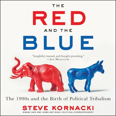 The Red and the Blue – omslag van het luisterboek van Steve Kornacki
