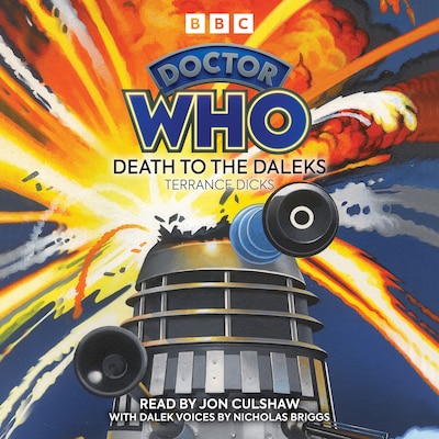 Doctor Who: Death to the Daleks – omslag til lydbogen af Terrance Dicks