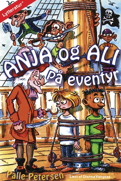 Anja og Ali på eventyr – omslag til lydbogen af Palle Petersen
