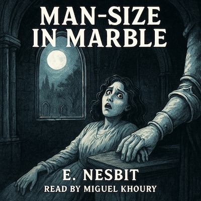 Man-Size In Marble – omslag til lydbogen af E. Nesbit