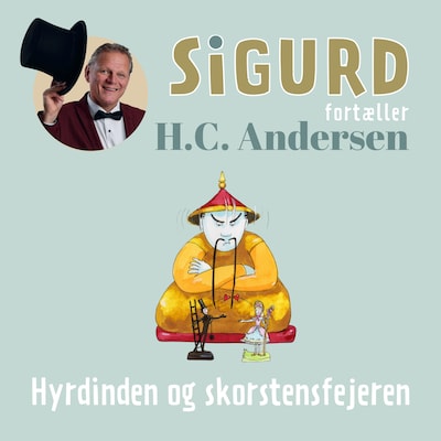 Sigurd fortæller om Hyrdinden og skorstensfejeren – omslag til lydbogen af Sigurd Barrett