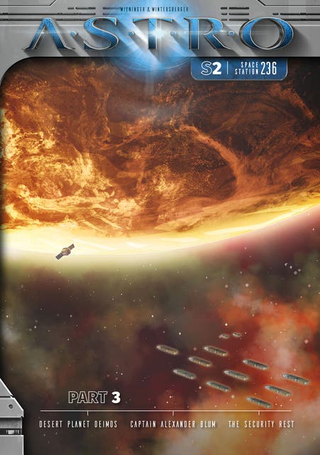 ASTRO S2 - Part 3: Desert Planet Deimos, Captain Alexander Blum, The Security Rest – omslag til lydbogen af Martin Wintersberger, Manuela Wieninger