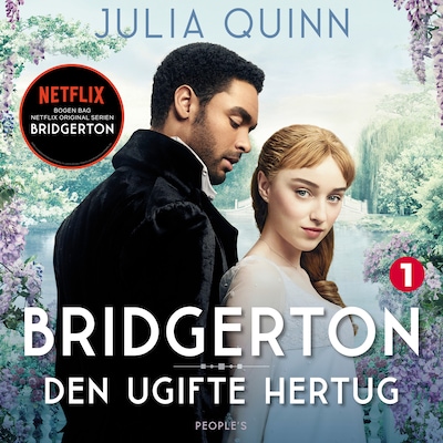 Bridgerton. Den ugifte hertug – omslag til lydbogen af Julia Quinn