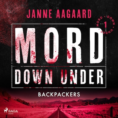 Mord Down Under – Backpackers del 1 – omslag till ljudboken av Janne Aagaard
