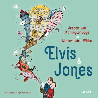 Elvis & Jones – omslag van het luisterboek van Jeroen van Koningsbrugge, Marie-Claire Witlox