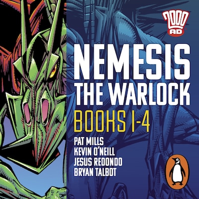 Nemesis the Warlock: The Complete Books 1-4 – omslag til lydbogen af Pat Mills, David A. Roach