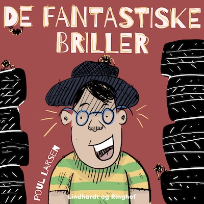 De fantastiske briller – omslag til lydbogen af Poul Larsen