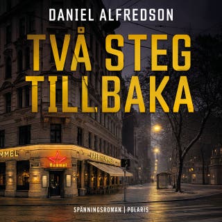 Två steg tillbaka – omslag till ljudboken av Daniel Alfredson
