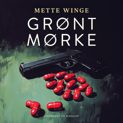 Grønt mørke – omslag til lydbogen af Mette Winge