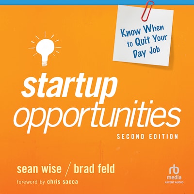 Startup Opportunities – omslag til lydbogen af Sean Wise, Brad Feld