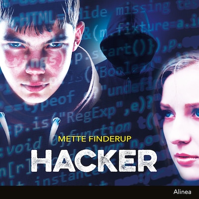 Hacker – omslag til lydbogen af Mette Finderup