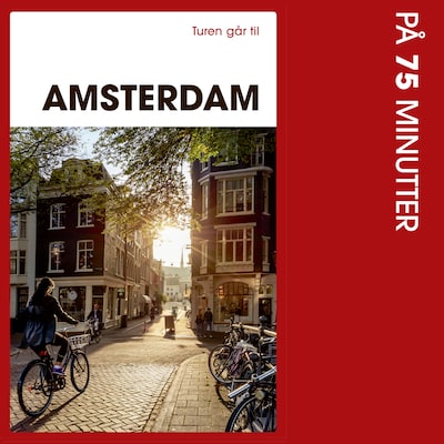 Turen går til Amsterdam på 75 minutter – omslag til lydbogen af Anette Jorsal