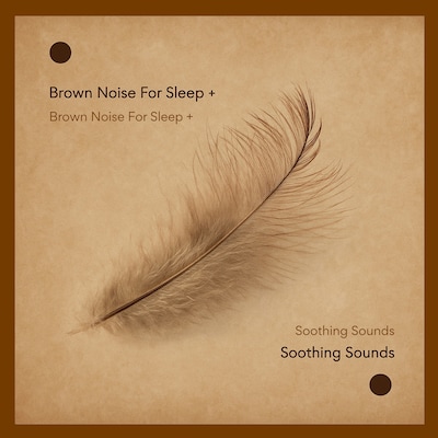 Brown Noise For Sleep + Soothing Sounds – omslag til lydbogen af Brown Noise Productions