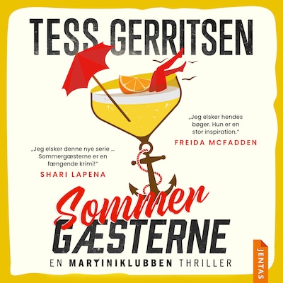 Sommergæsterne – omslag til lydbogen af Tess Gerritsen