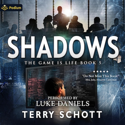 Shadows – omslag til lydbogen af Terry Schott