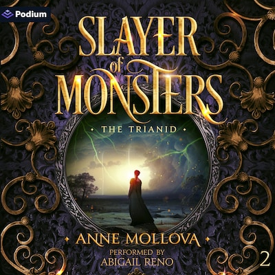 Slayer of Monsters – omslag til lydbogen af Anne Mollova