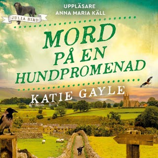 Mord på en hundpromenad – omslag till ljudboken av Katie Gayle