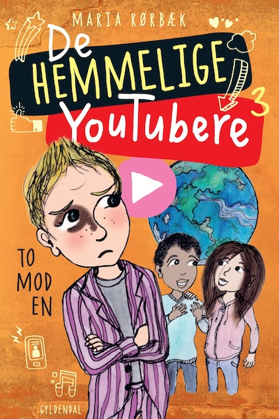 De Hemmelige Youtubere 3 - To mod en – omslag til lydbogen af Maria Rørbæk