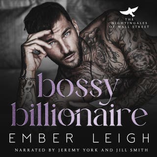 Bossy Billionaire – omslag till ljudboken av Ember Leigh